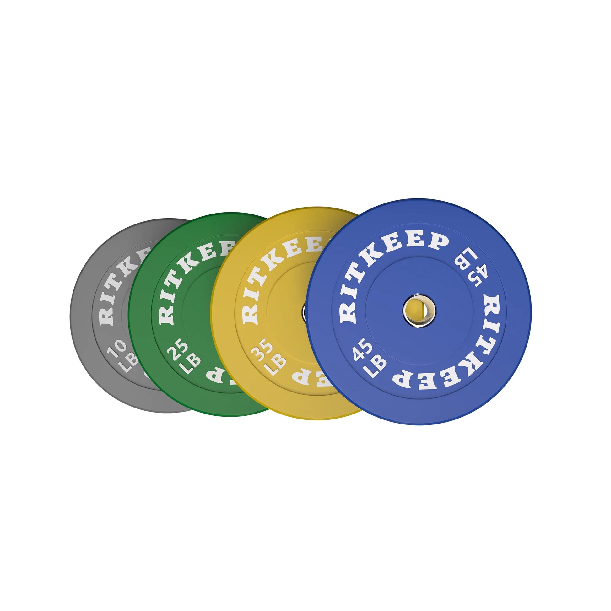 2-Inch Olympic Low Bounce Color Rubber Bumper Weight Plates