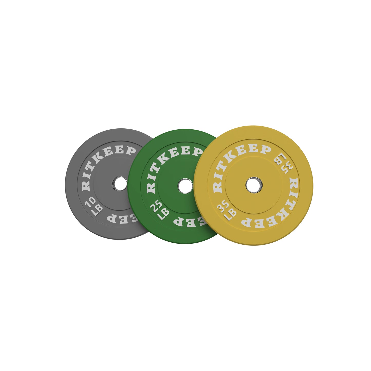 2-Inch Olympic Low Bounce Color Rubber Bumper Weight Plates