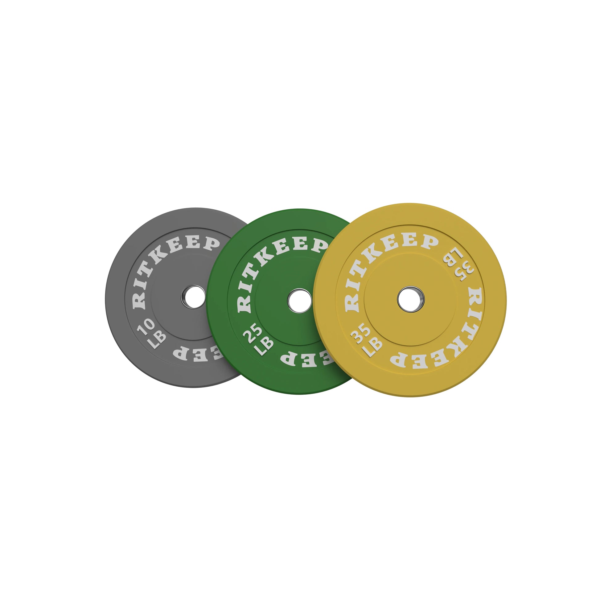 2-Inch Olympic Low Bounce Color Rubber Bumper Weight Plates