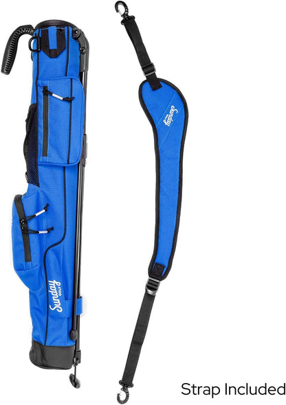 - Lightweight  Bag with Strap and Stand – Easy to Carry and Durable Pitch N Putt Golf Bag – Golf Stand Bag for the Driving Range, Par 3 and Executive Courses – 31.5 Inches Tall…