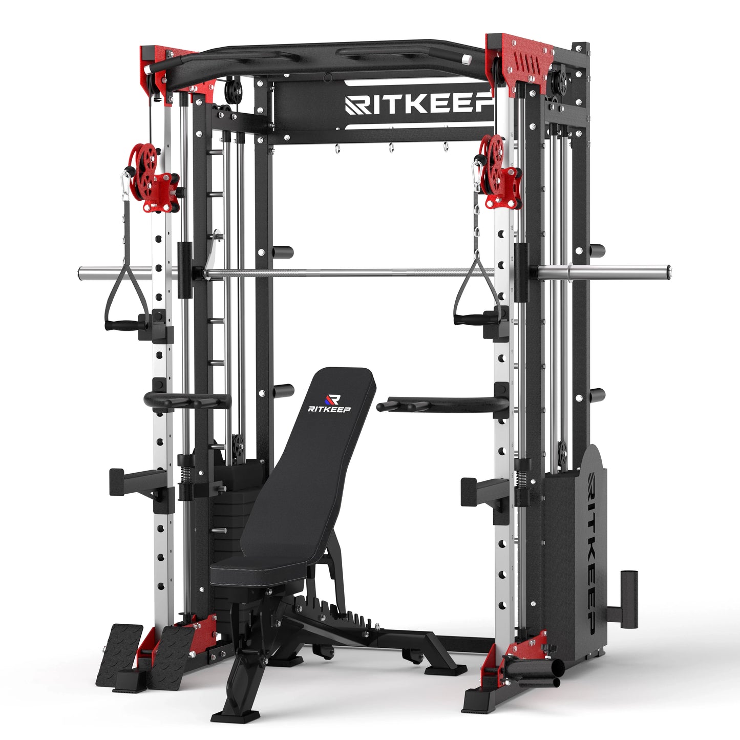 PMAX 5600 Home Gym Smith Machine with Integrated Weight System