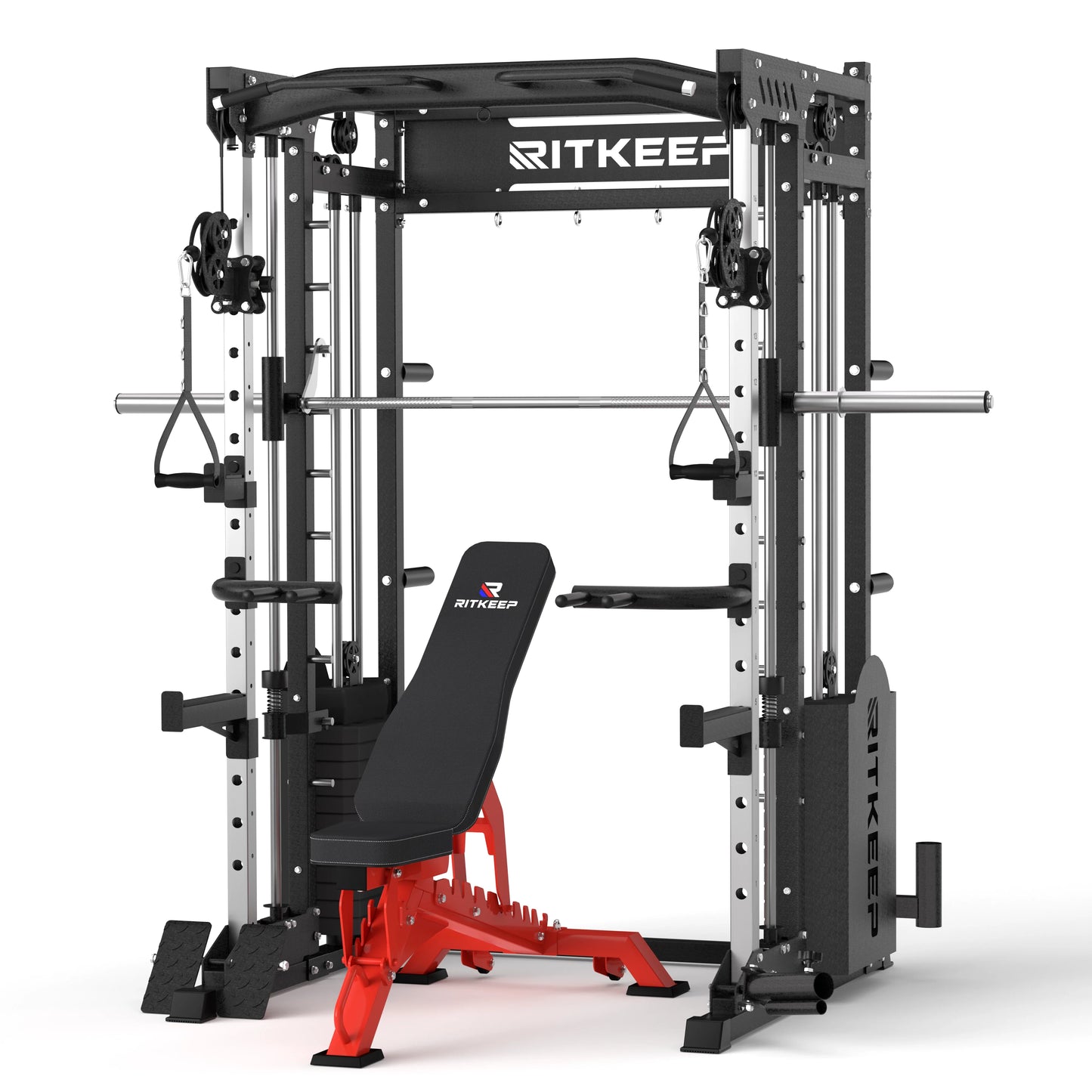 PMAX 5600 Home Gym Smith Machine with Integrated Weight System