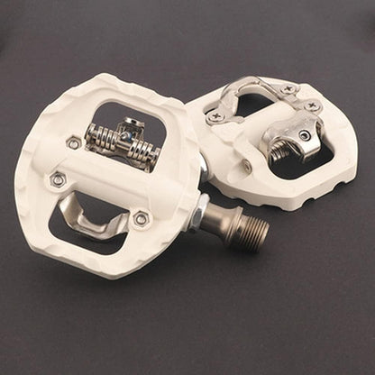 MTB Mountain Bike Pedals Compatible with Shimano SPD 9/16" Bicycle Flat Platform Dual Function Sealed Clipless Pedals with Cleats for Road Mountain Bike