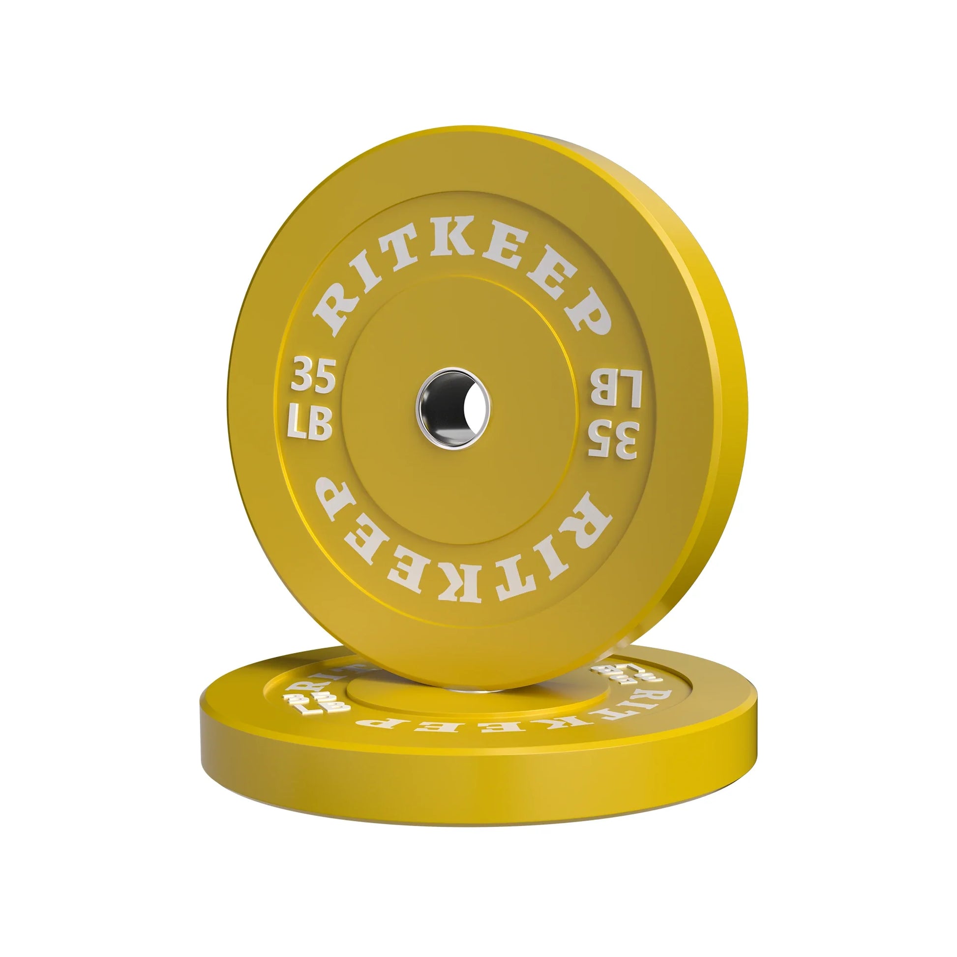 2-Inch Olympic Low Bounce Color Rubber Bumper Weight Plates