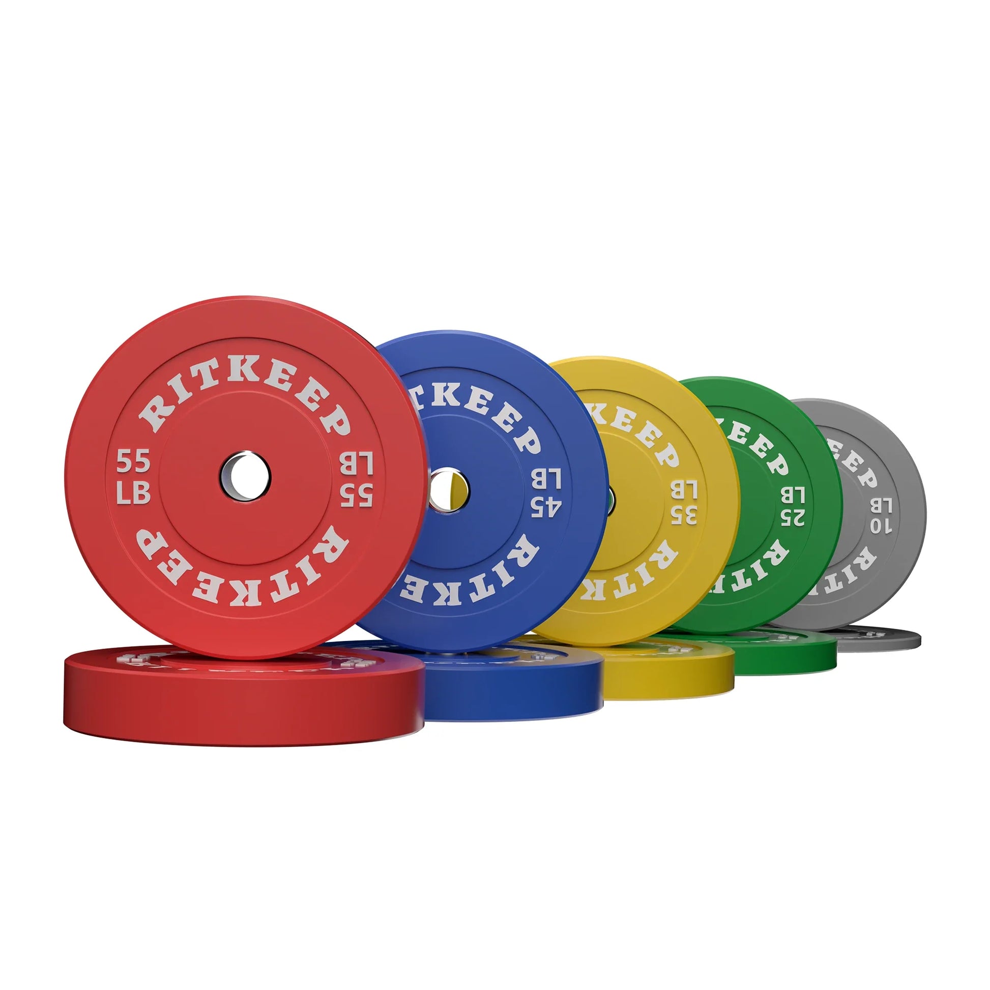 2-Inch Olympic Low Bounce Color Rubber Bumper Weight Plates