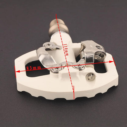 MTB Mountain Bike Pedals Compatible with Shimano SPD 9/16" Bicycle Flat Platform Dual Function Sealed Clipless Pedals with Cleats for Road Mountain Bike