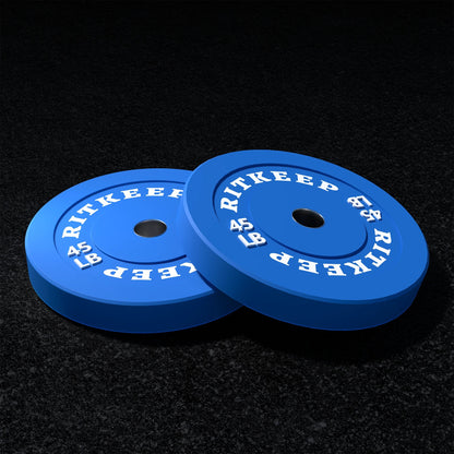 2-Inch Olympic Low Bounce Color Rubber Bumper Weight Plates