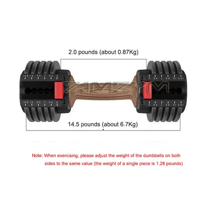 Home Fitness Automatic Adjustable Dumbbell Set Fitness Equipment Training Dumbell Set 13.4KG